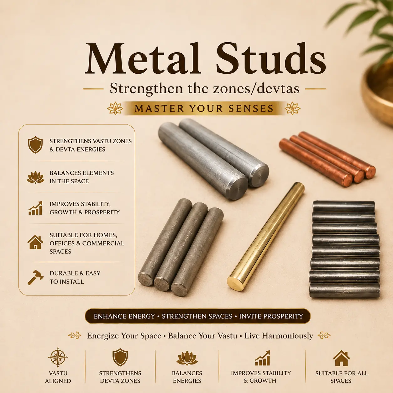 Metal Studs - Strengthen the zones/devtas